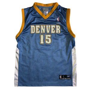 Carmelo Anthony Youth Large Reebok Blue Jersey
